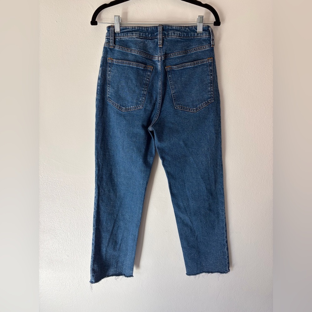 Abercrombie & Fitch Zoe Natural Rise Ankle Straight Medium Wash Jeans Size 28/6R - Picture 6 of 9